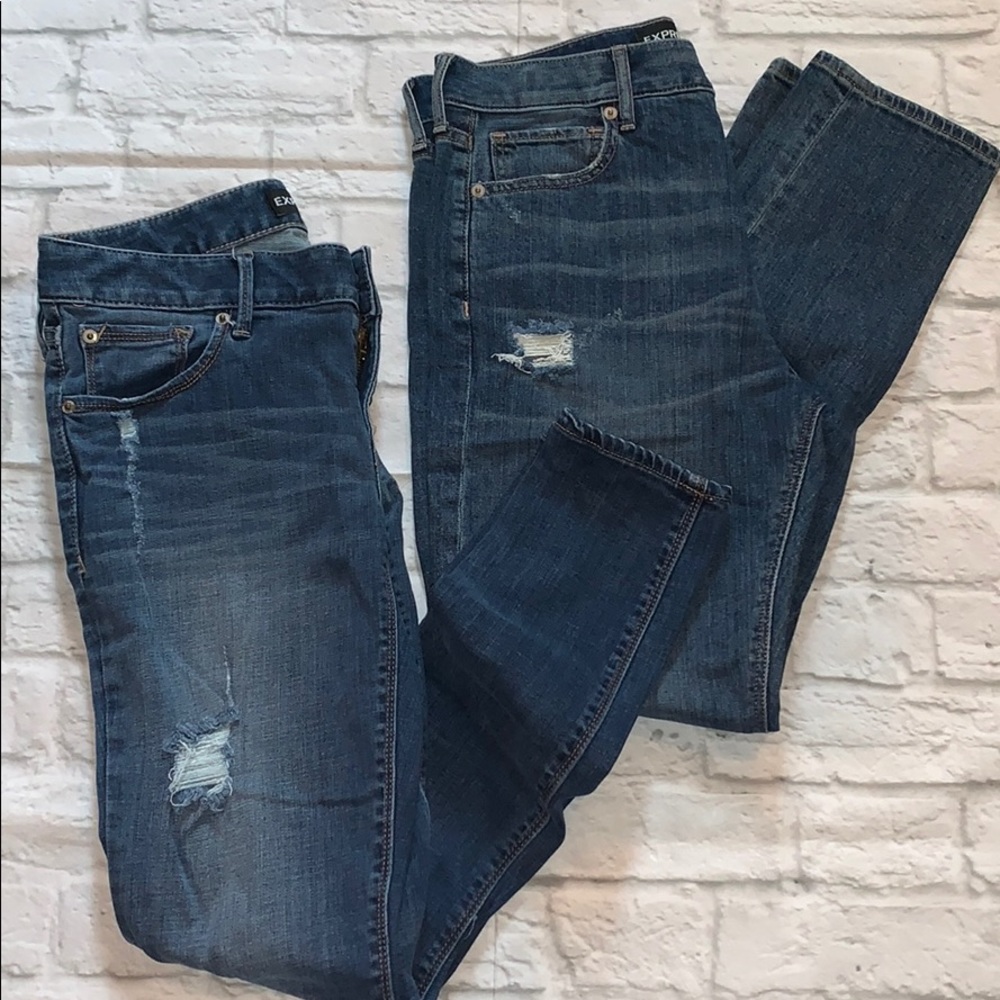 Bundle of 2 like new Express jeans sz 6